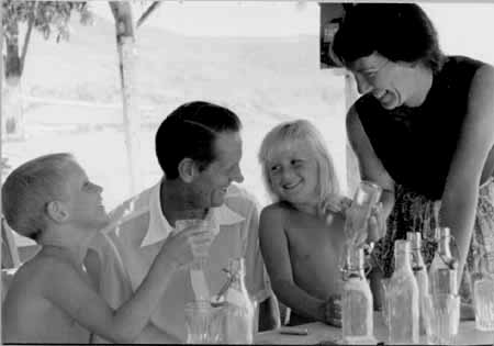 Martin, sister Shane, and their parents