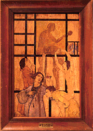 "La maison en papier" Drawing and gouache by Mina Loy, 1906