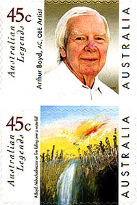 Arthur Boyd postage stamps