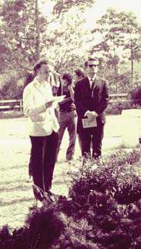 Larry Rivers and John Ashbery at Frank O'Hara's funeral, Springs, Long Island, 1966