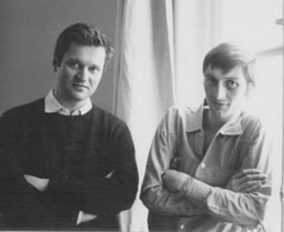 John Ashbery and Lee Harwood, Paris, 1965. Photo by Pierre Martory, Courtesy of Lee Harwood