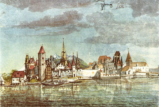 D&uuml;rer: Innsbruck, 1495, watercolour