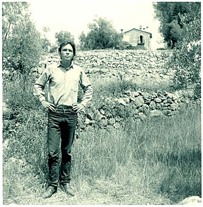 Photo of Tom Clark in Vence, 25 July 1966