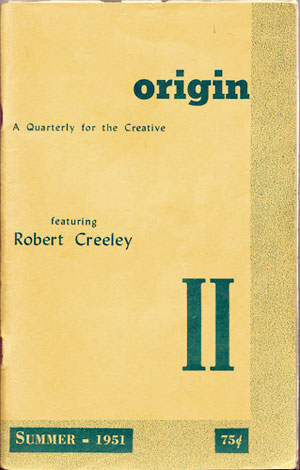Origin magazine, Summer 1951, cover