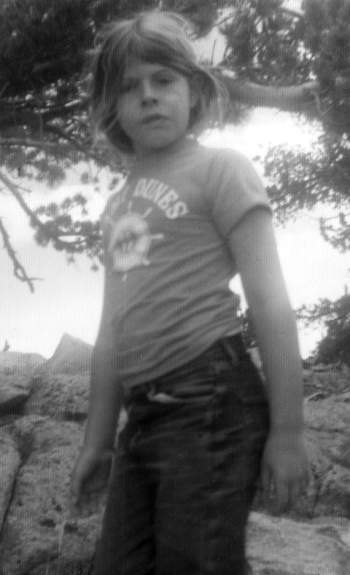 Eleni Sikelianos at age 7