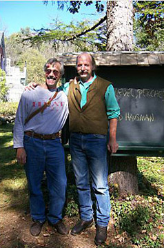 Gerald Hausman, left, with Bob Arnold. Photo Hannah Greaux.