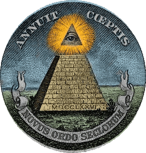 The phrase Novus ordo seclorum (Latin for «New Order of the Ages») appears on the reverse of the Great Seal of the United States, first designed in 1782 and printed on the back of the American dollar bill since 1935. The phrase also appears on the coat of arms of the Yale School of Management, Yale University's business school. — Wikipedia
