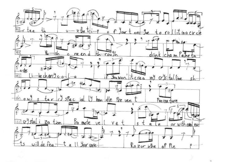 music score page 4