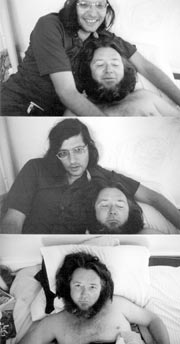 Lewis Warsh (left) and Ted Berrigan, Lenox, MA, 1978. Photos by Bernadette Mayer. Courtesy of Lewis Warsh.