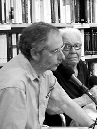 Peter Robinson, left, with Luciano Erba, June 2007